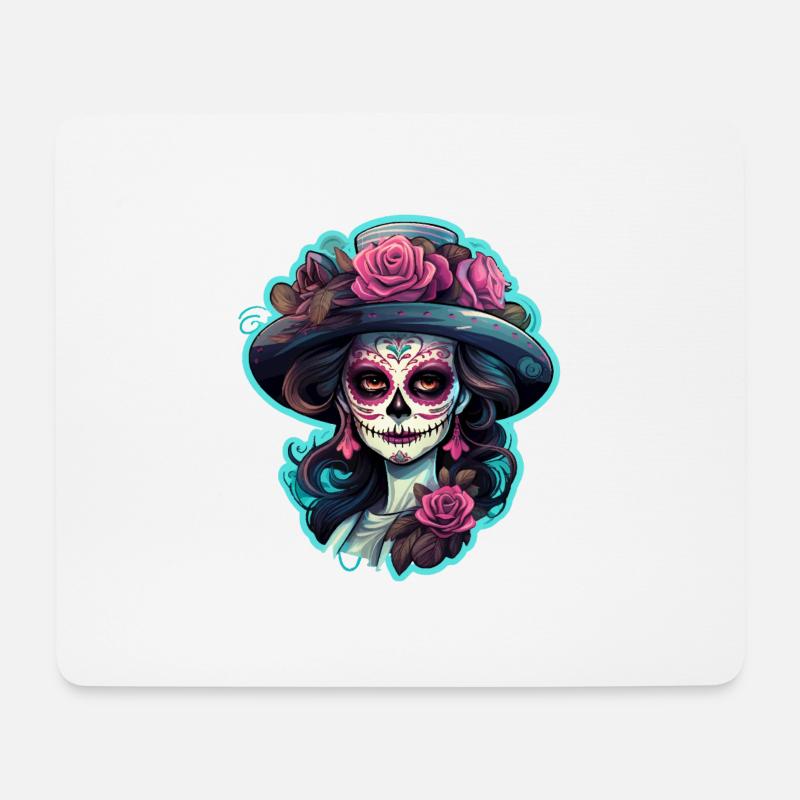 La Catrina - Mouse Pad (horizontal) - white