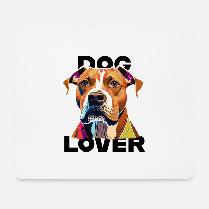 Dog Lover American Stafford - Mousepad (Querformat) - Weiß