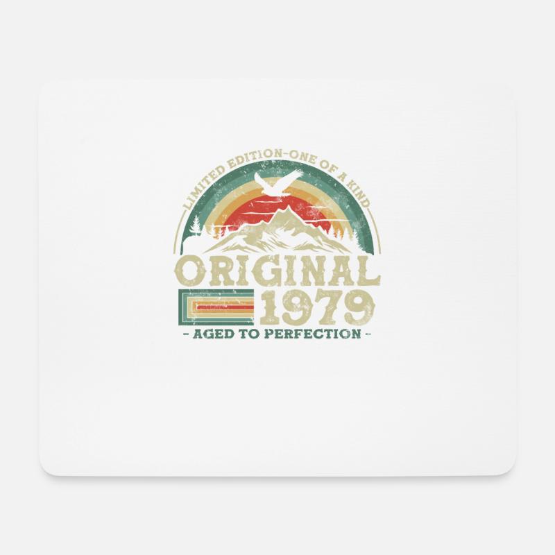 Retro 44 - Geschenk 44 Jahre - Mousepad (Querformat) - Weiß