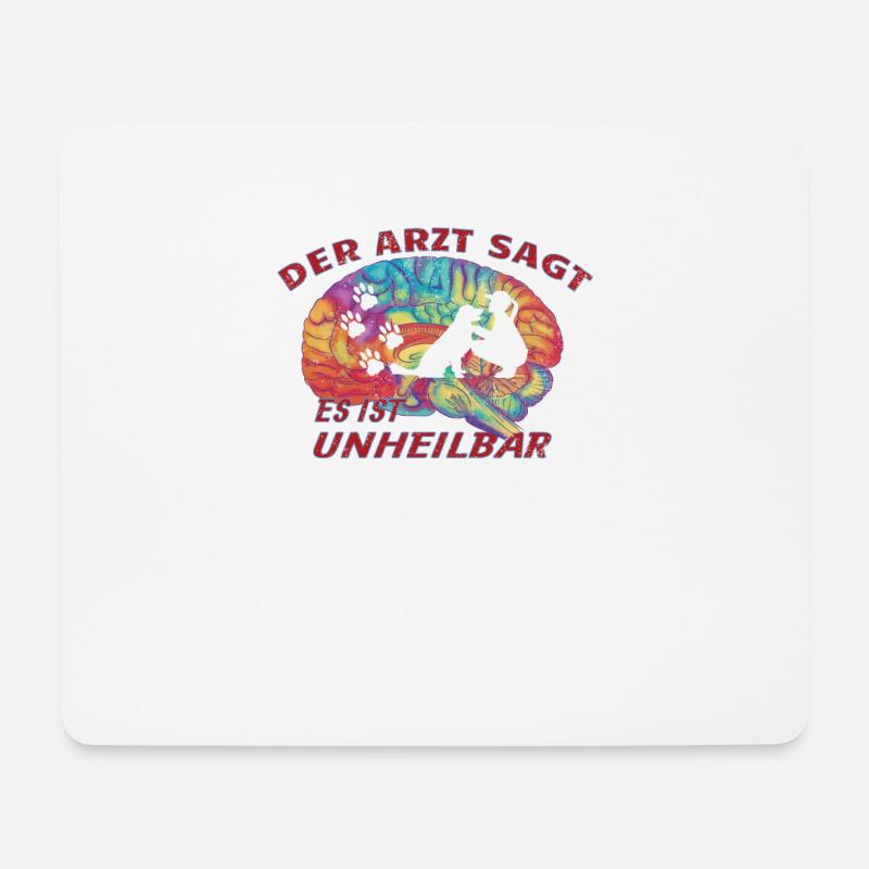 Hund Golden Retriever Hundebesitzer - Mousepad (Querformat) - Weiß