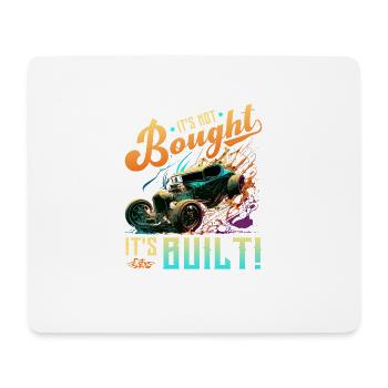 Hot Rod, ce n’est pas acheté son rat construit et muscle car - Tapis de souris (format paysage) - blanc - Devant