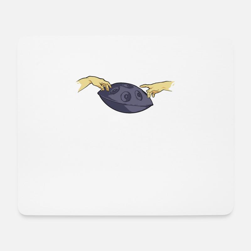 Handpan Spieler Handpan - Mousepad (Querformat) - Weiß