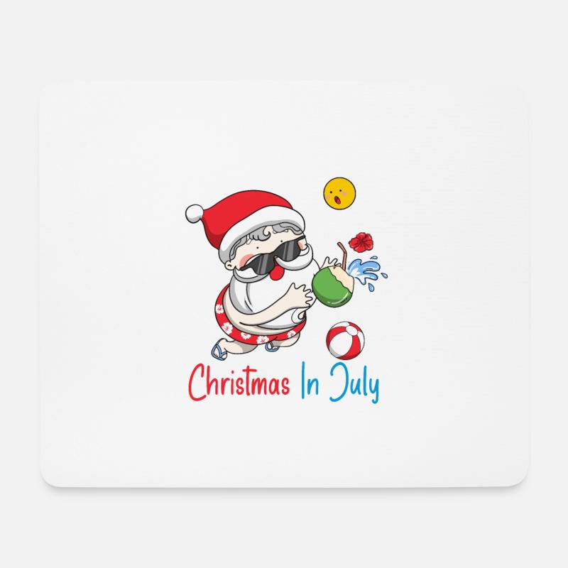 Weihnachten Weihnachten im Juli - Mousepad (Querformat) - Weiß