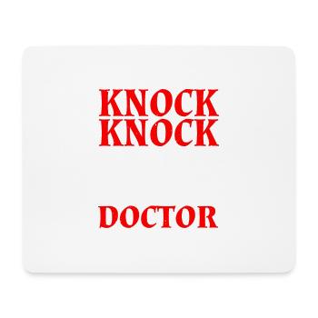Knock Knock Who's There Doctor 12 - Mousepad (Querformat) - Weiß - Vorne
