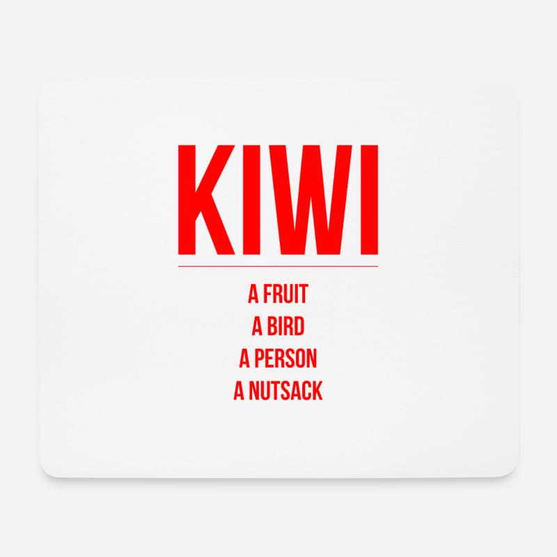 Kiwi Frucht Vogel Person Neuseeland - Mousepad (Querformat) - Weiß