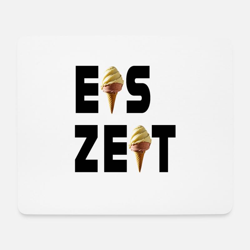 Eiszeit mit Eis - Mousepad (Querformat) - Weiß