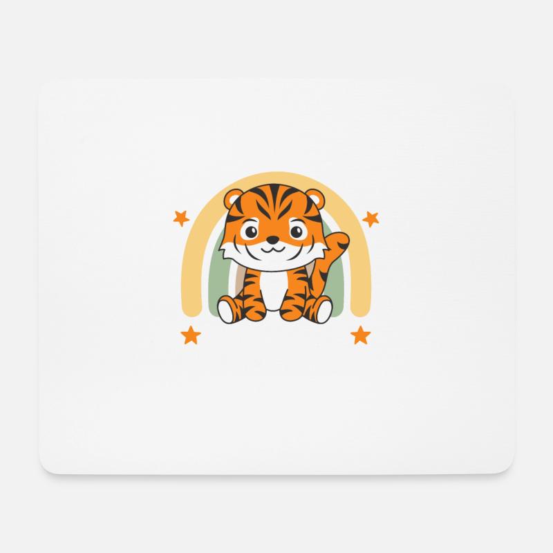 Hurra Ich Bin Jetzt Ein Kindergartenkind Tiger - Mousepad (Querformat) - Weiß