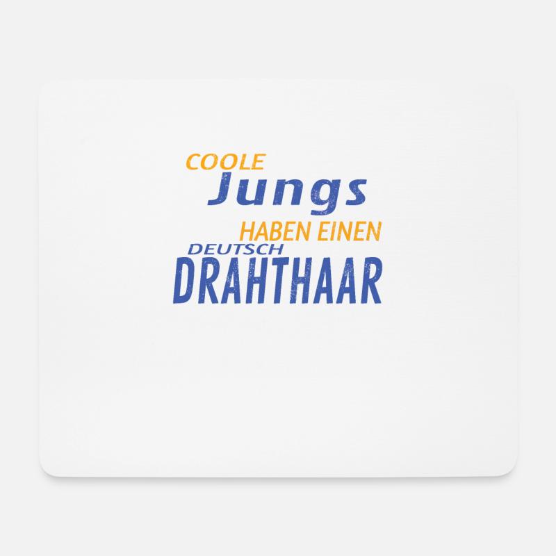 Hunde Deutsch Drahthaar Hundebesitzer - Mousepad (Querformat) - Weiß
