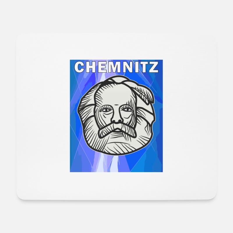 CHEMNITZ - Mousepad (Querformat) - Weiß