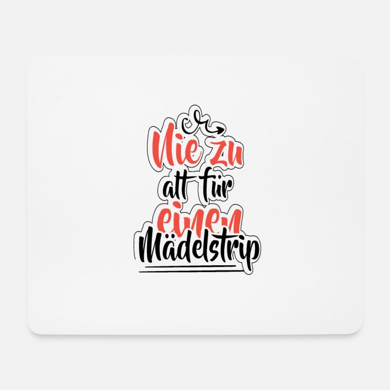 Mädelstrip Girls Trip Crew Mädelstour Mädels - Mousepad (Querformat) - Weiß