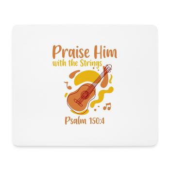 Praise Him With The Strings 4 - Mousepad (Querformat) - Weiß - Vorne
