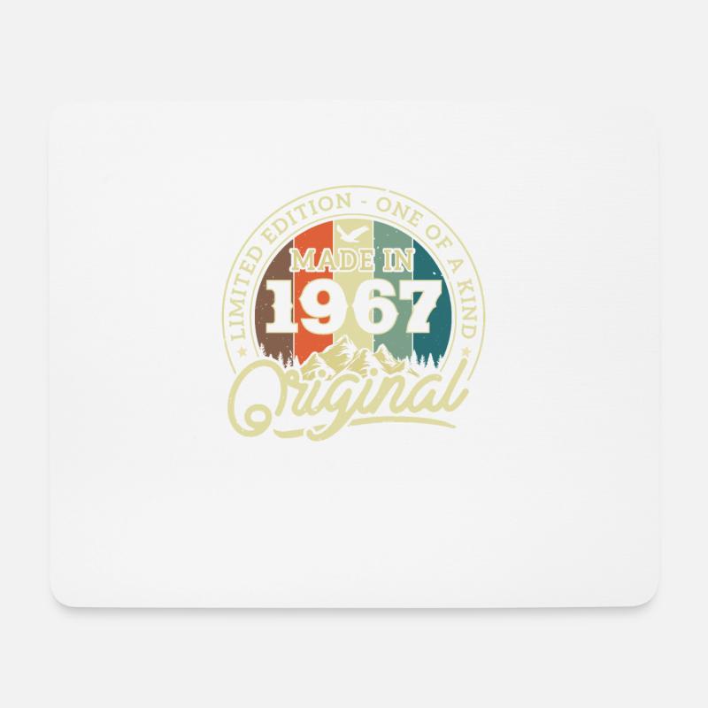 Vintage 1967 Geschenk 56/57 - Mousepad (Querformat) - Weiß