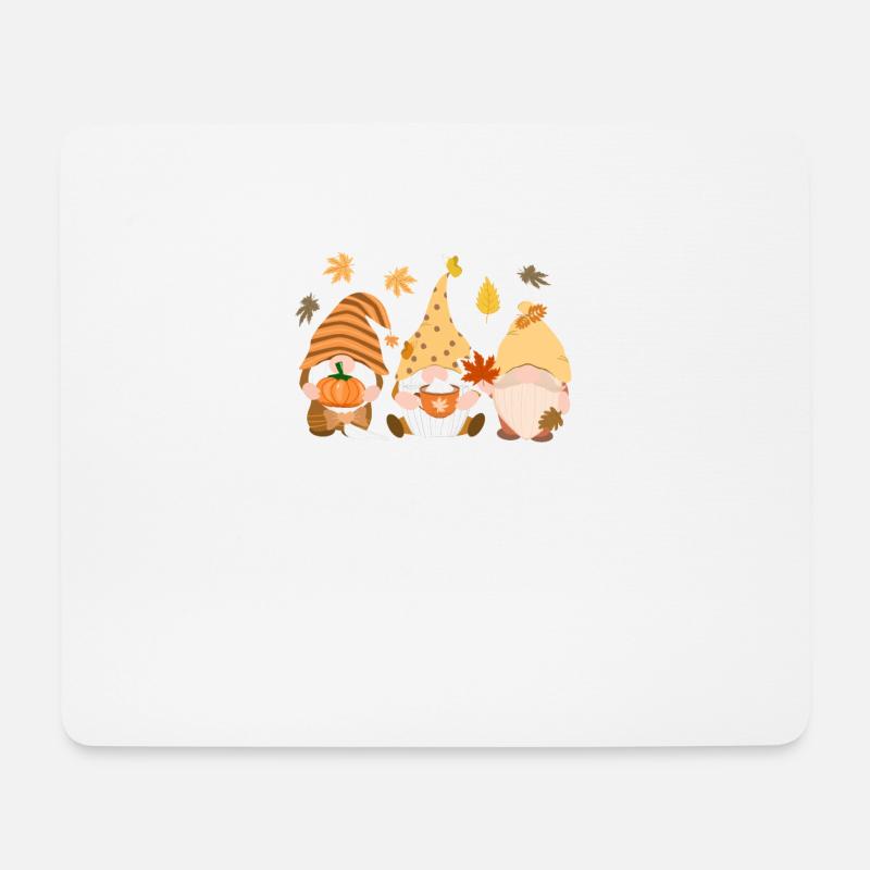 Drei Zwerge Kürbiskuchen Truthahn Thanksgiving Day - Mousepad (Querformat) - Weiß