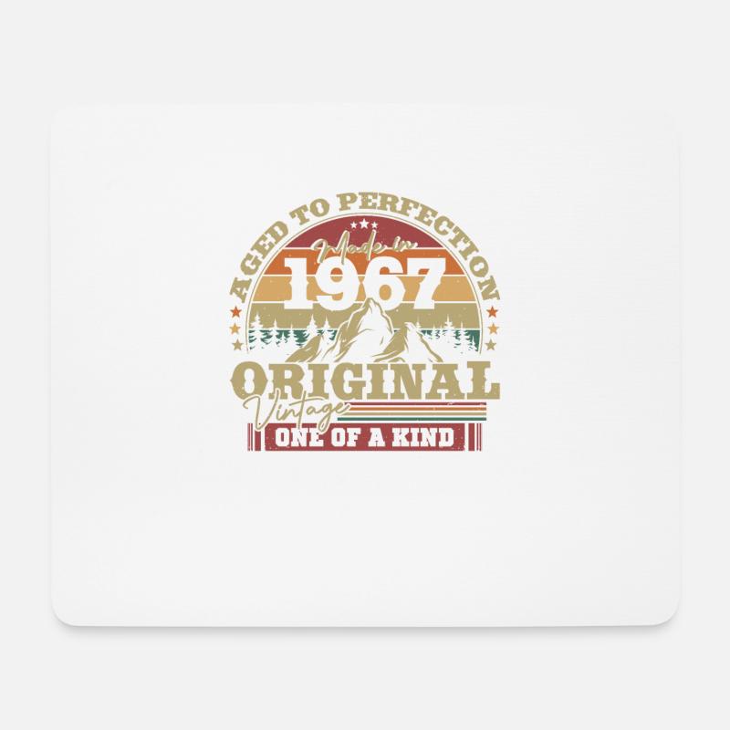 Vintage 1967 - Mousepad (Querformat) - Weiß
