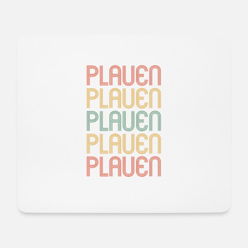 Plauenerin Plauener Plauen - Mousepad (Querformat) - Weiß