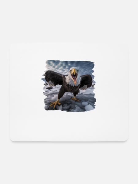 Alder Weißkopfseeadler Vogel SteinAdler - Mousepad (Querformat) - Weiß