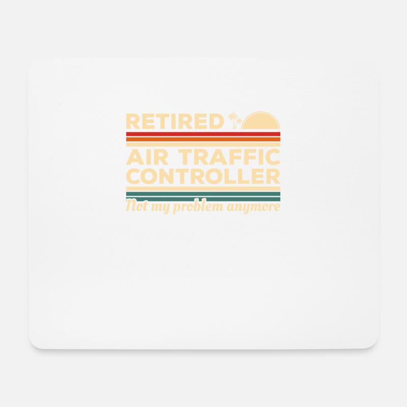 Pensionierter Fluglotse ist nicht mein Problem - Mousepad (Querformat) - Weiß