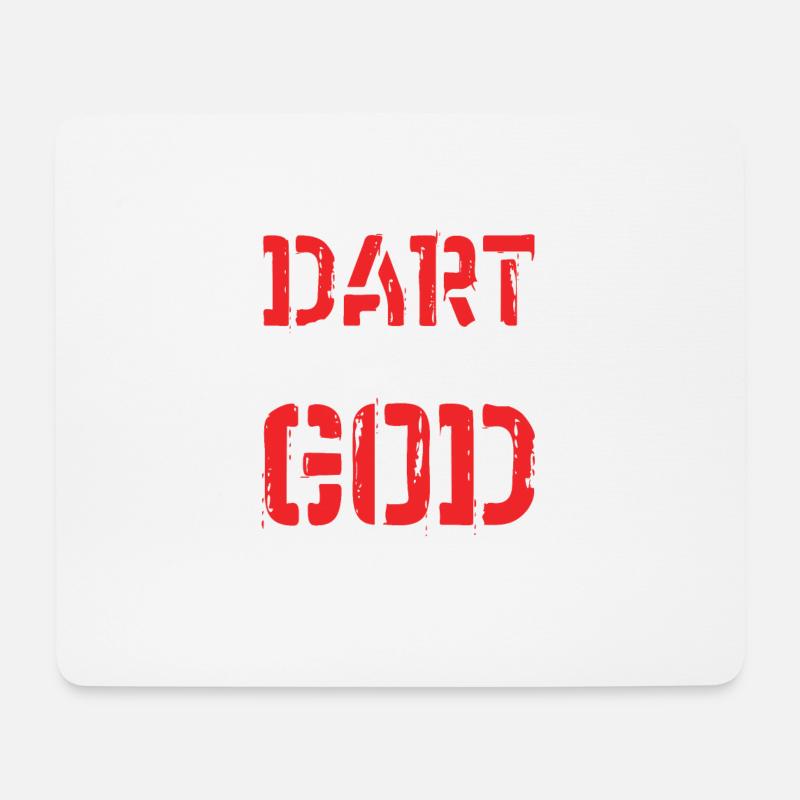 dart darts - Mousepad (Querformat) - Weiß