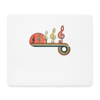 G Klav Vintage Sunset Rainbow Color - Mouse Pad (horizontal) - white - Front