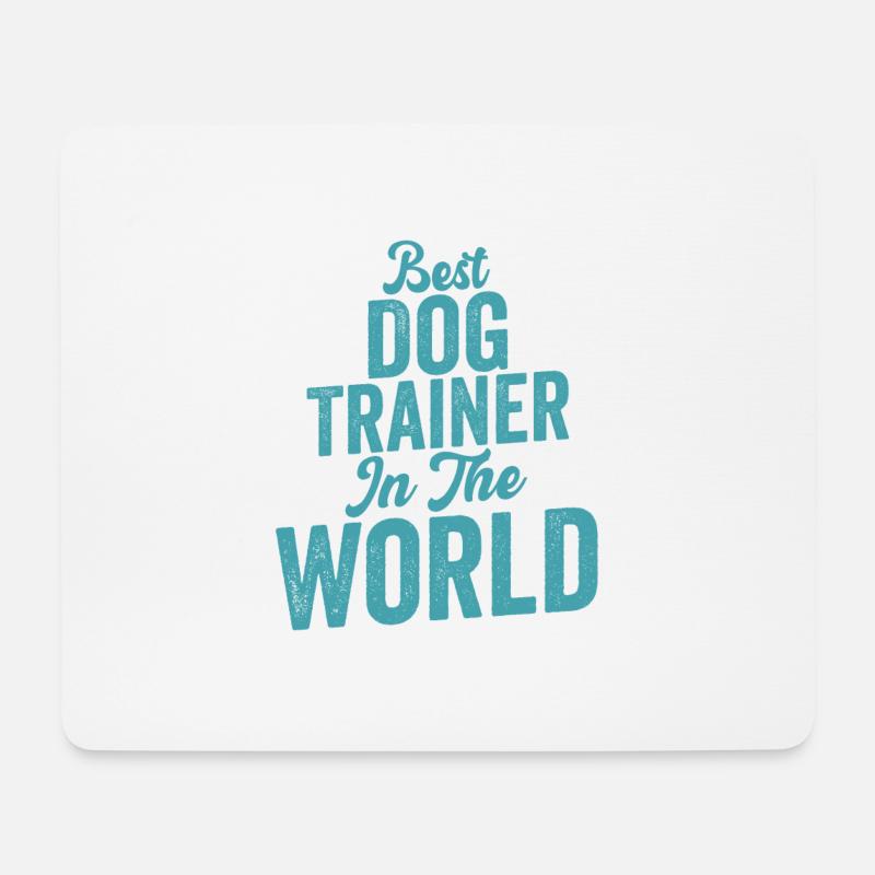 Best Dog Trainer In The World Job Saying Training - Mousepad (Querformat) - Weiß