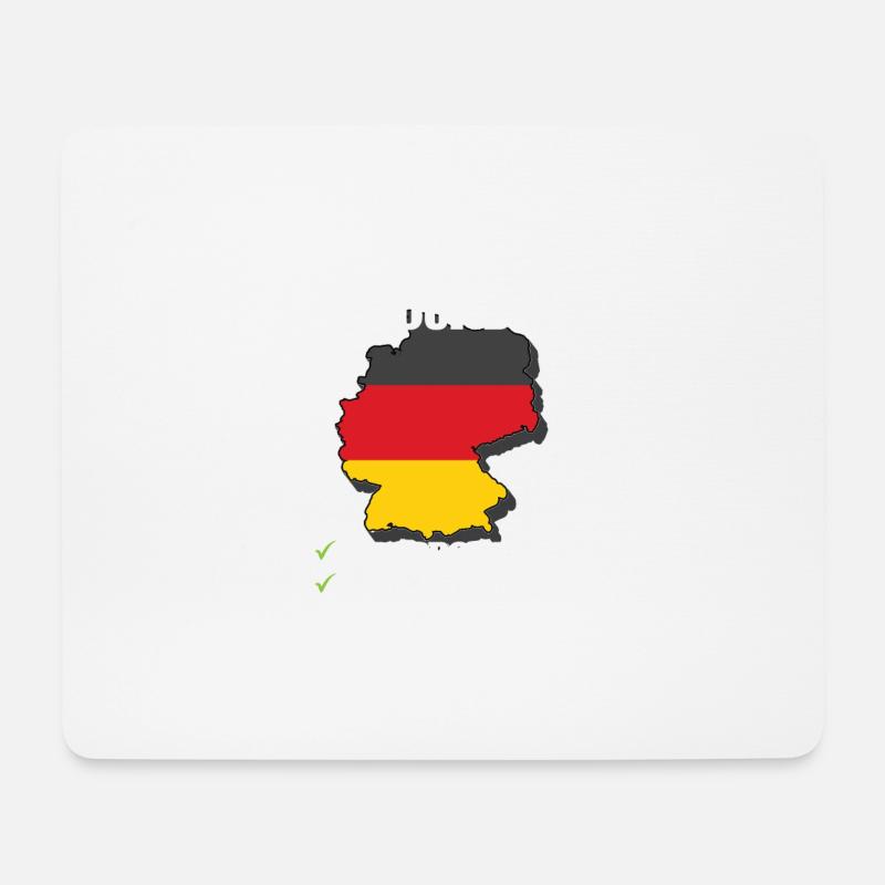 Germany Bound Country Travel German Flag Vacation - Mousepad (Querformat) - Weiß