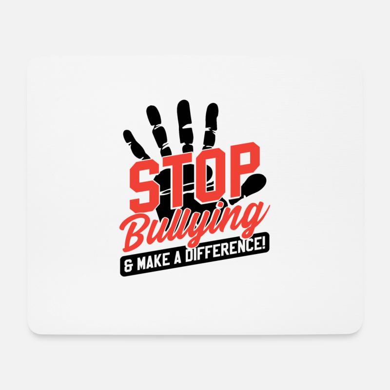 Monat des Bewusstseins gegen Mobbing - Mousepad (Querformat) - Weiß