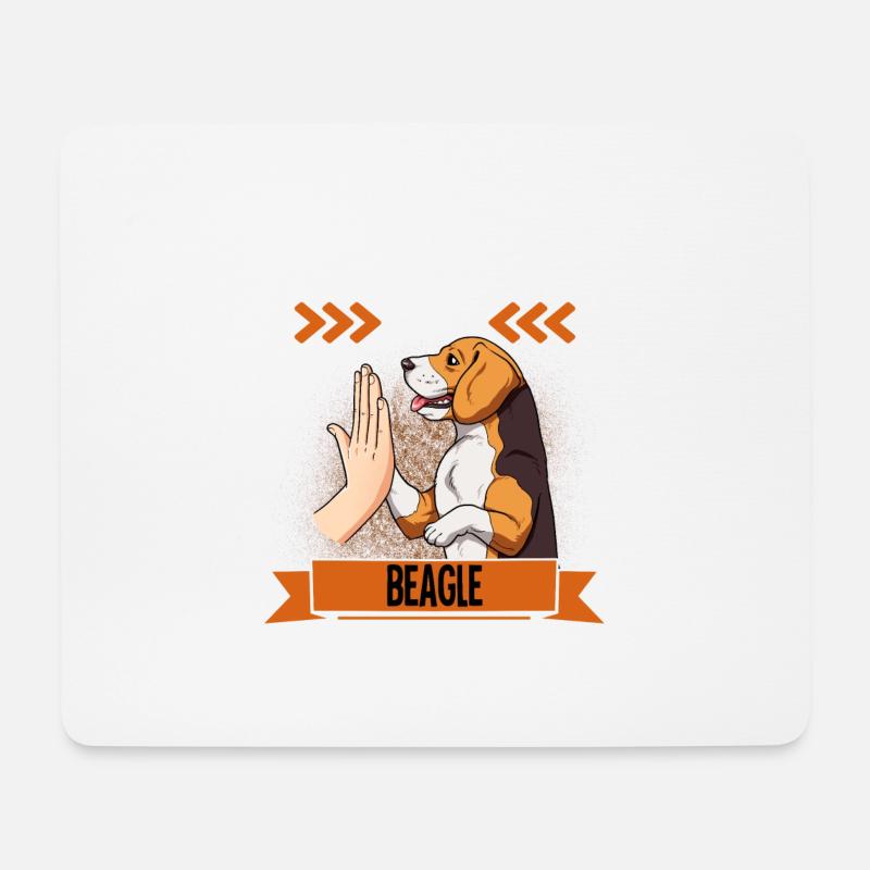 Mich Gibts Nur Mit Beagle - Mousepad (Querformat) - Weiß
