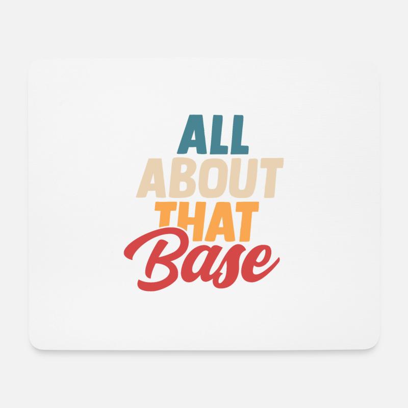 All About That Base Cheerleader Cheerleading - Mousepad (Querformat) - Weiß