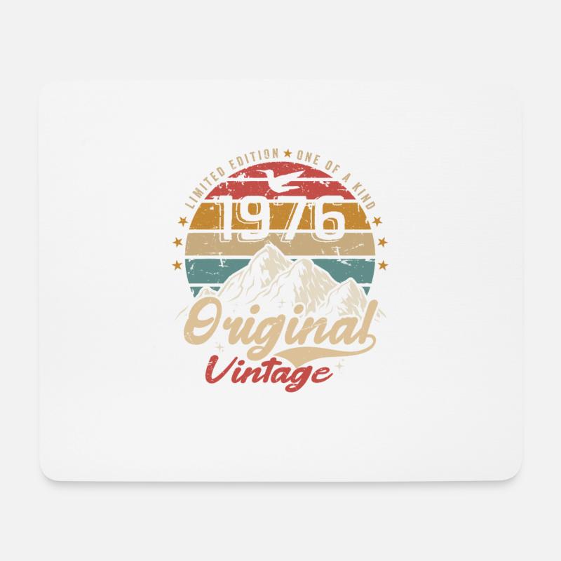 Original Vintage 1976 limitierte Auflage 1976 - Mousepad (Querformat) - Weiß