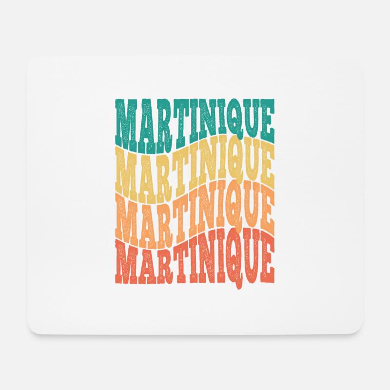 schöne Idee eines originellen Geschenks aus Martinique - Mousepad (Querformat) - Weiß