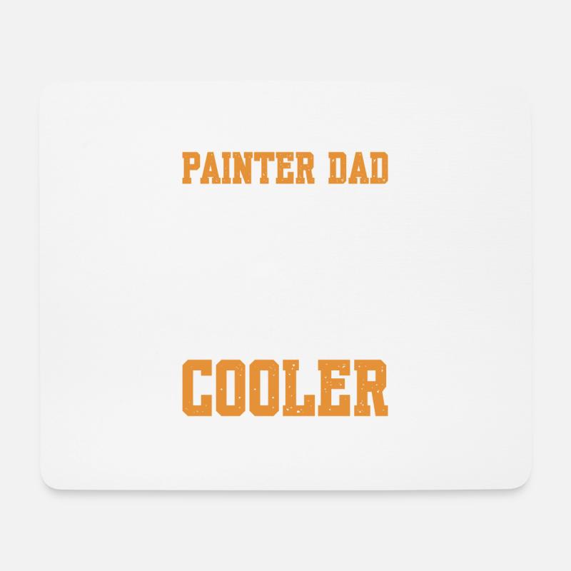 Painter Dad Like A Regular Dad But Cooler - Mousepad (Querformat) - Weiß