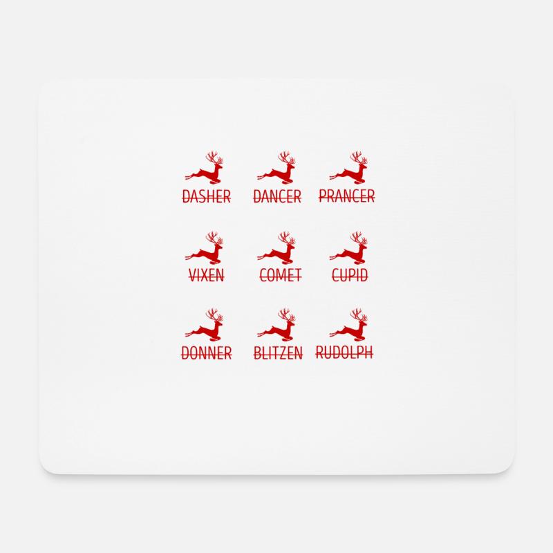 Lustige Weihnachten Hirsche Bogenjagd Weihnacht - Mousepad (Querformat) - Weiß