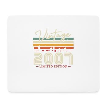 Vintage Birthday Gift 2007 16/17 years - Mouse Pad (horizontal) - white - Front
