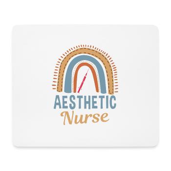 Aesthetic Nurse Rainbow - Mouse Pad (horizontal) - white - Front