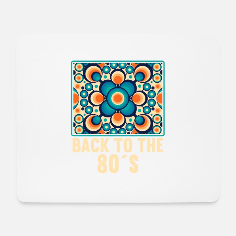 80er Motto Party Back to the 80s Jahre Kostüm - Mousepad (Querformat) - Weiß