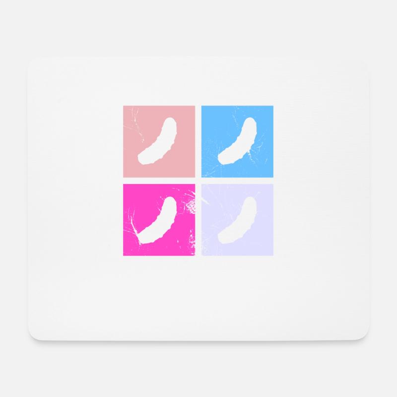 Gurke Gewürzgurke Kukumer Retro Saure Gurke - Mousepad (Querformat) - Weiß