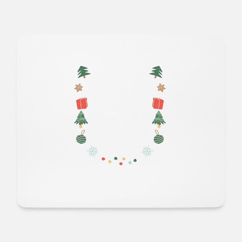 Das ist mein It's Too Hot For Ugly Christmas Sweat - Mousepad (Querformat) - Weiß