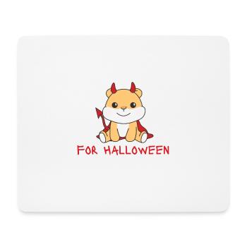 Hamster il n’est jamais trop tôt pour les diables d’Halloween - Tapis de souris (format paysage) - blanc - Devant