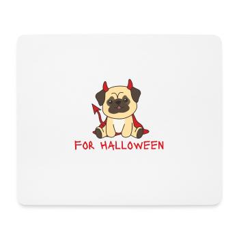 Carlin, il n’est jamais trop tôt pour les diables d’Halloween - Tapis de souris (format paysage) - blanc - Devant