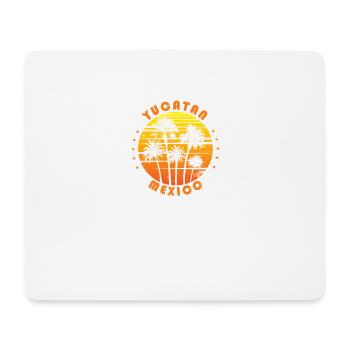 Retro Yucatan Mexique Souvenir Vintage Palmier - Tapis de souris (format paysage) - blanc - Devant
