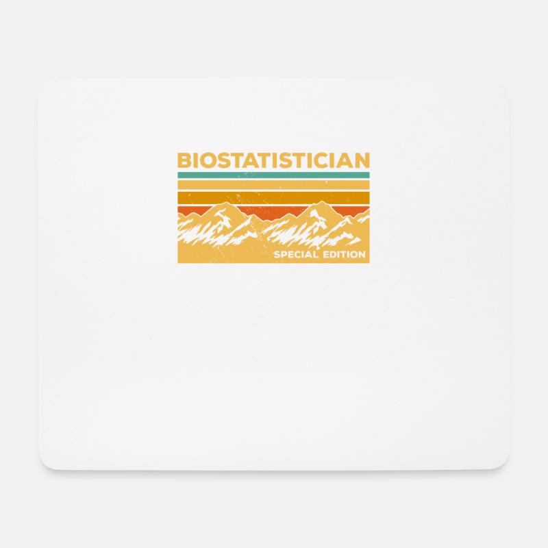Vintage Biostatistiker Sonderausgabe - Mousepad (Querformat) - Weiß