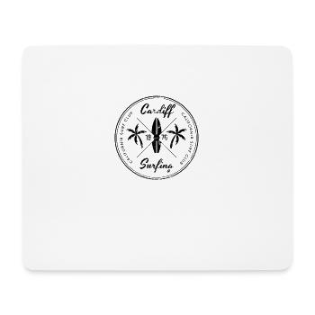 Retro Cardiff am Meer Kalifornien Strandsurfen - Mousepad (Querformat) - Weiß - Vorne