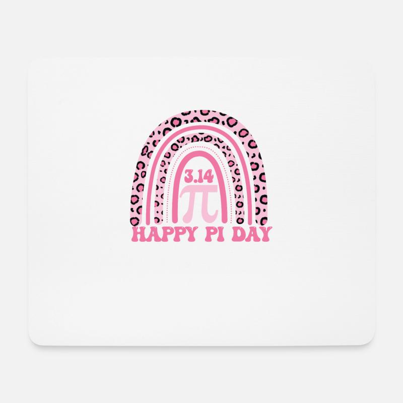 Happy Pi Day Math Math Teacher Funny - Tapis de souris (format paysage) - blanc
