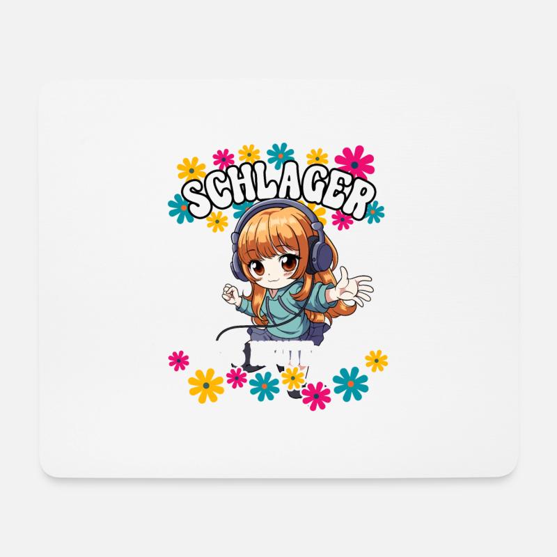 Schlager - Mousepad (Querformat) - Weiß