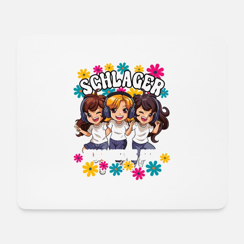 Schlager - Mousepad (Querformat) - Weiß