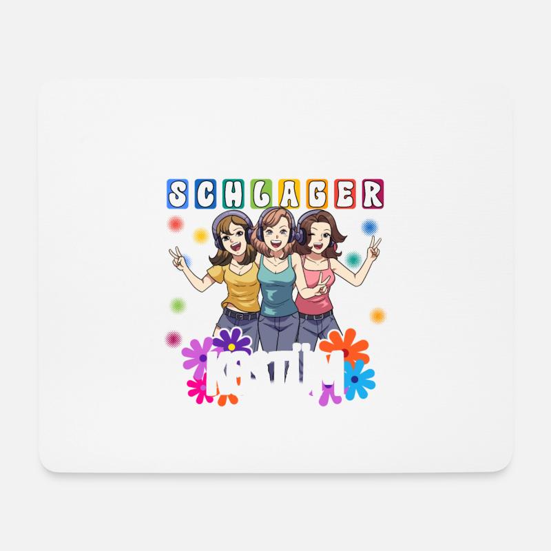 Das Ist Mein Schlager Kostüm - Mousepad (Querformat) - Weiß