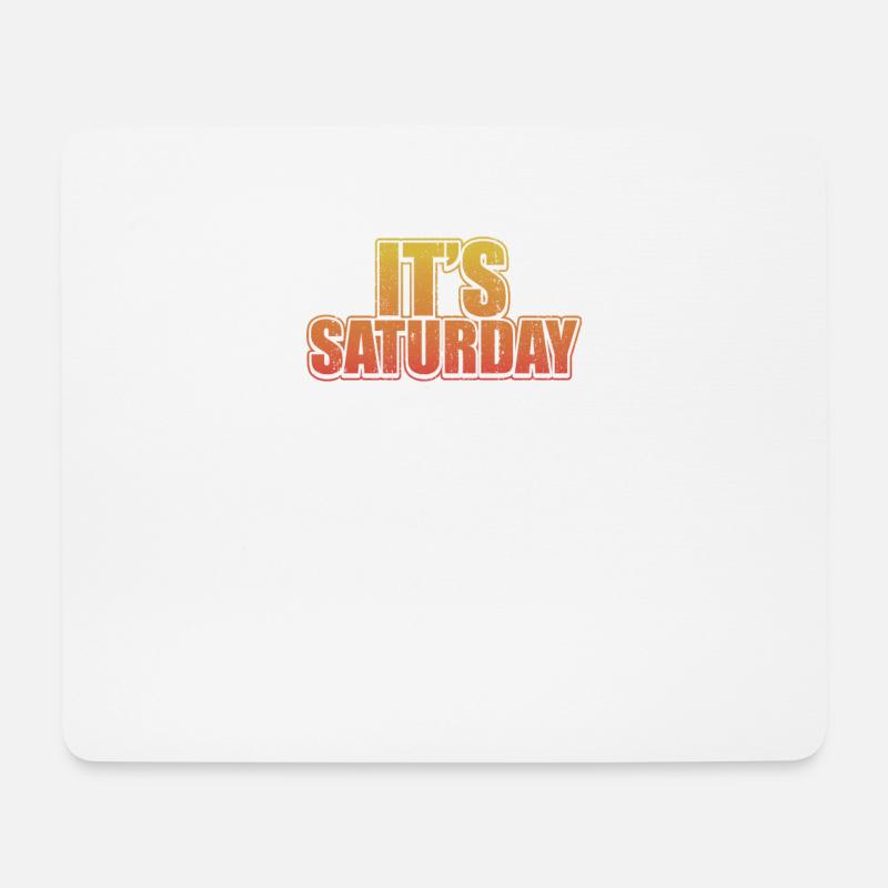 Grunge Samstag Vintage Witze Distressed Prankster - Mousepad (Querformat) - Weiß
