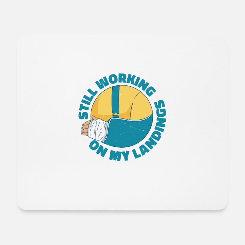 Still Working On My Landings 6 - Mousepad (Querformat) - Weiß