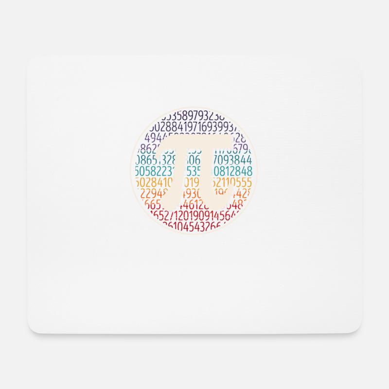 Retro Vintage Symbol Pi Day Mathematik Lehrer - Mousepad (Querformat) - Weiß