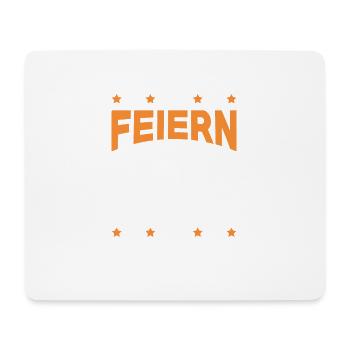 bier feiern - Mousepad (Querformat) - Weiß - Vorne